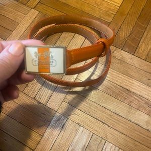 Coach orange authentic belt